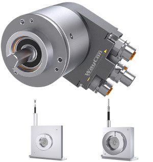Энкодеры WayCon серий WP, WPI, B36 и B58, M36 и M58, SSI, абсолютные энкодеры EtherCAT, CANopen, Profibus, Profinet, а также серии SX с тросиковым механизмом